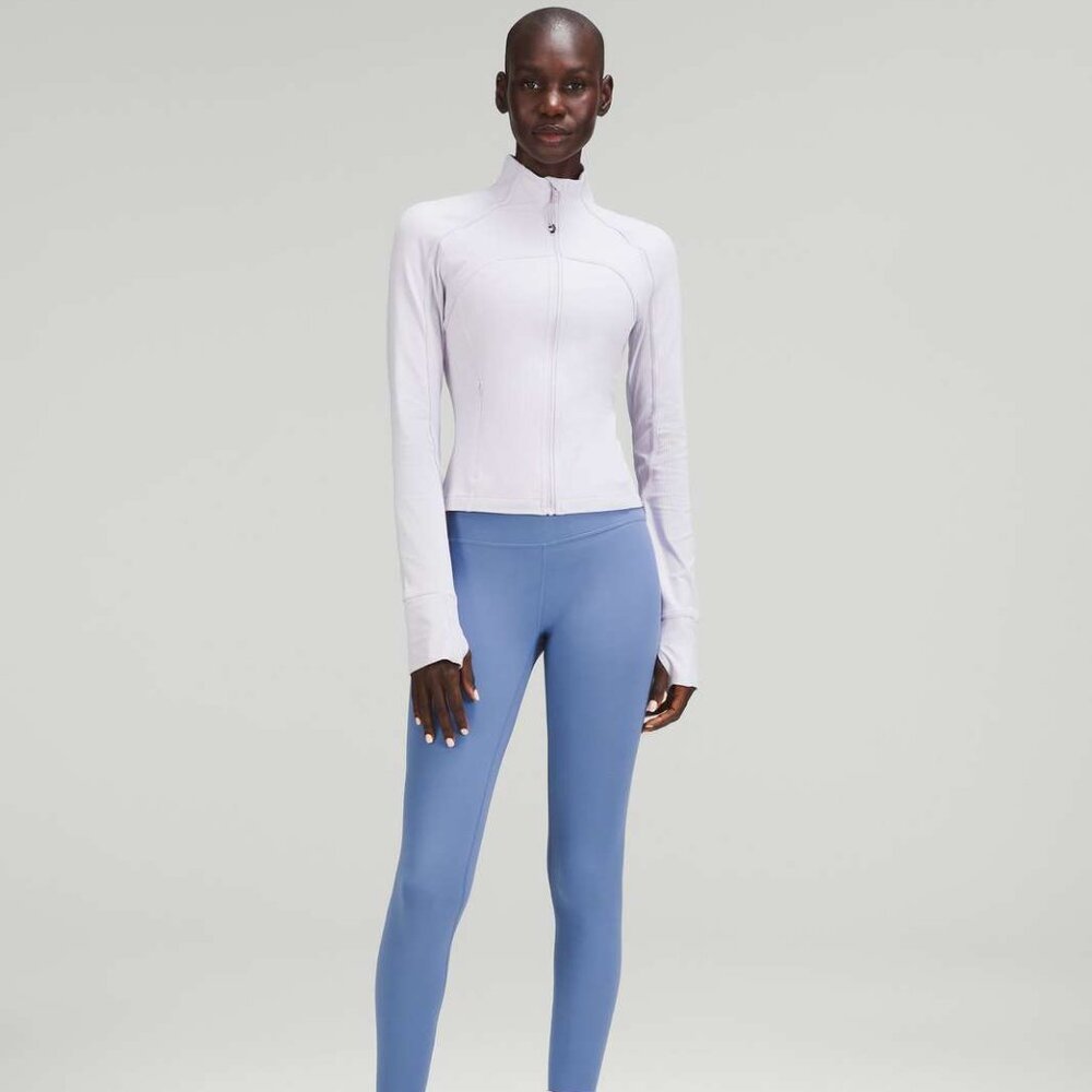 Lululemon Ribbed Nulu Cropped Define Jacket Faint Lavender Size 6